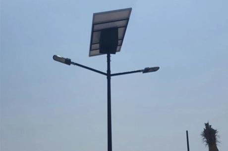 Solar Street Lighting in Front of the Town Hall