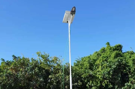 solar powered parking lot lights with pole