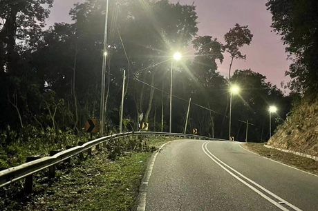 Solar Lights for Rural Highway in Malaysia