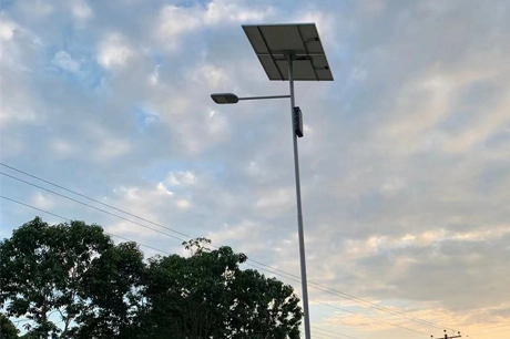 Private Solar lighting in a industry zone in Ecuador