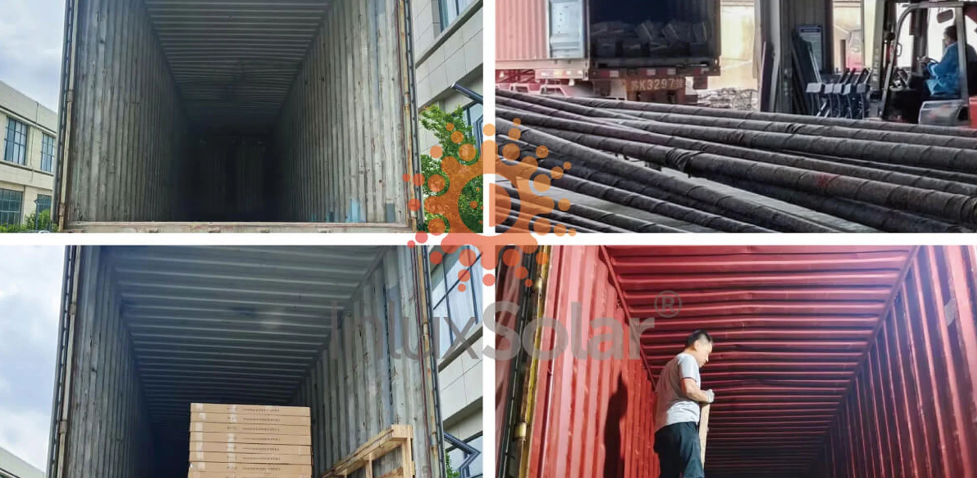 Limit Challenge: Solar Street Lights Were Loaded Into Four 40-Foot High Containers Within 8 Hours