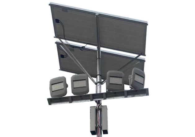 solar high mast lighting system