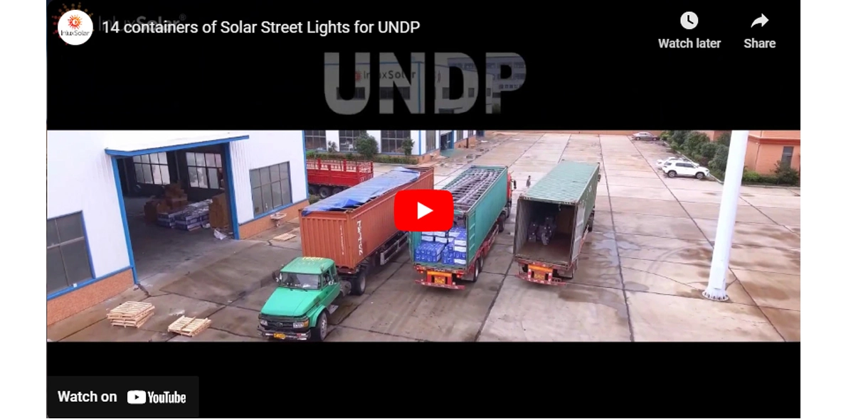 14 Containers of Solar Street Lights for UNDP
