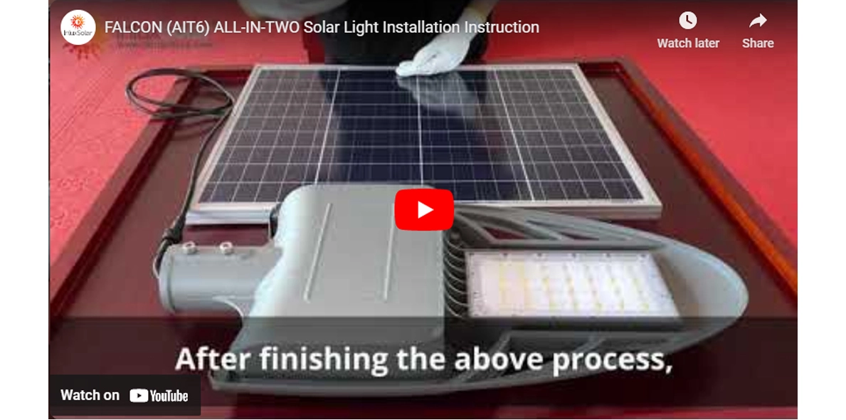 FALCON (AIT6) ALL-IN-TWO Solar Light Installation Instruction
