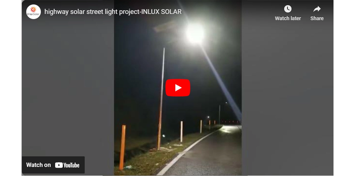Highway Solar Street Light Project-INLUX SOLAR