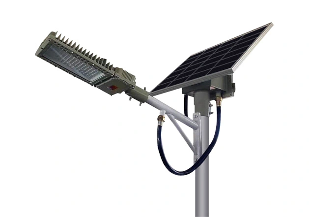 solar parking lot light with pole