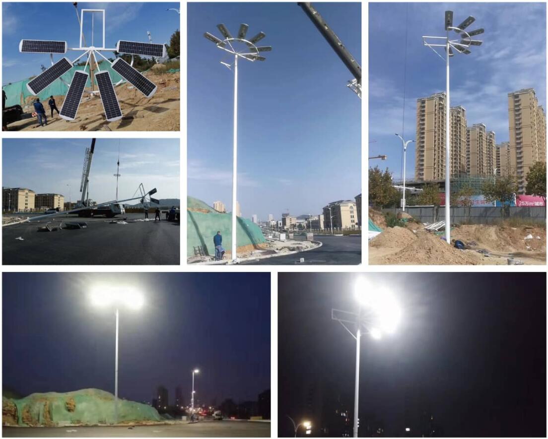 Installation of Solar High Mast Light All in One Type