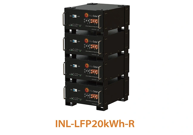 lifepo4 lithium battery rack system inl lfp20kwh r