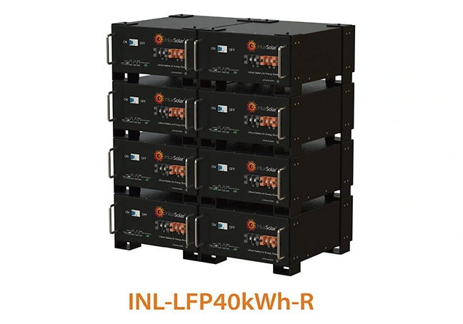 lifepo4 lithium battery rack system inl lfp40kwh r