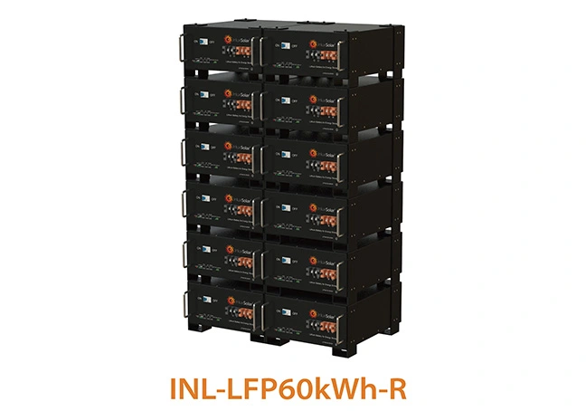 lifepo4 lithium battery rack system inl lfp60kwh r