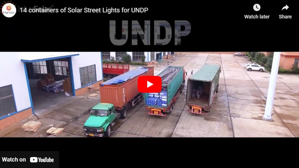 14 Containers of Solar Street Lights for UNDP