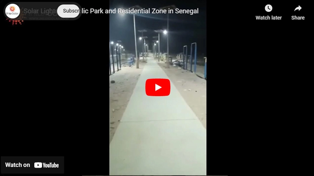 Solar Lights for Public Park and Residential Zone in Senegal