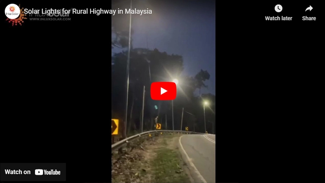Solar Lights for Rural Highway in Malaysia