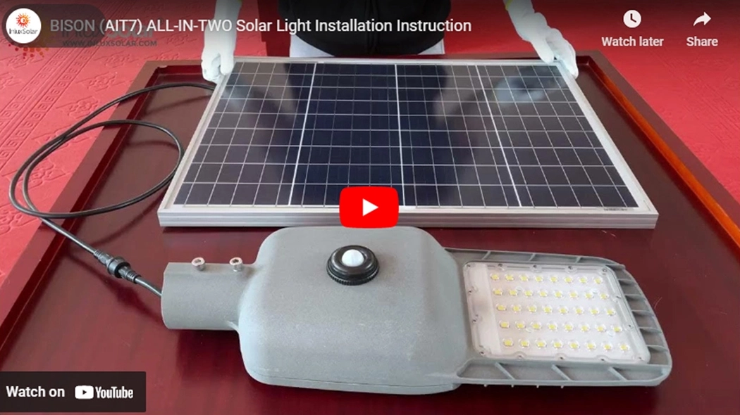 BISON (AIT7) ALL-IN-TWO Solar Light Installation Instruction