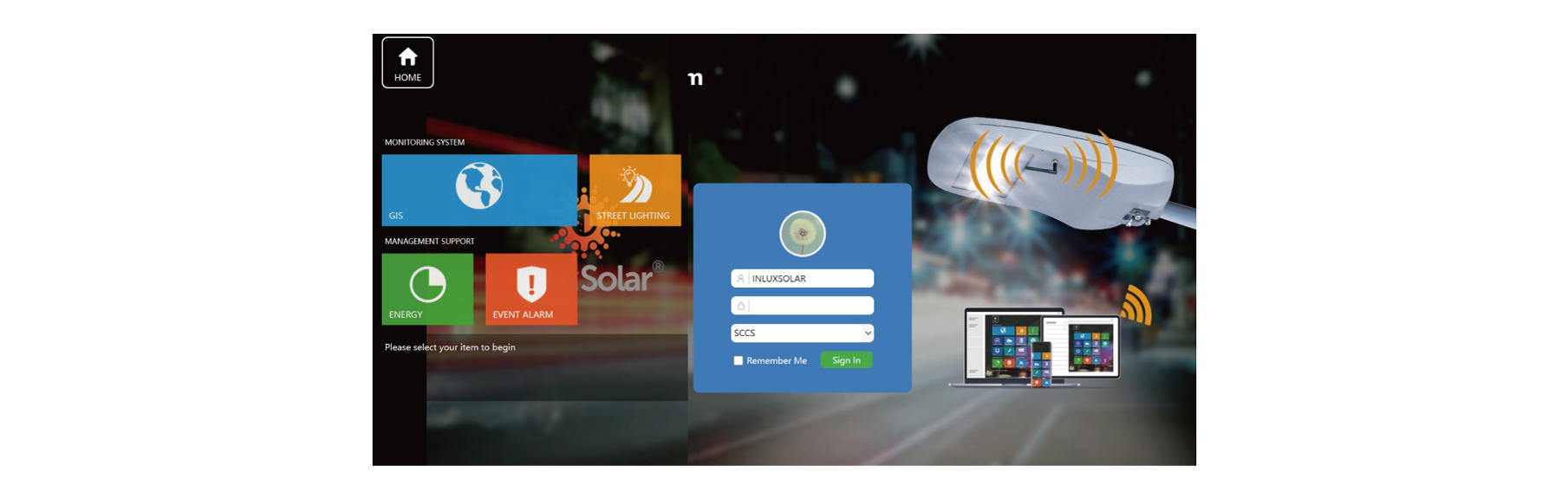 4G Smart Solar Street Light (30W-150W) Online Monitoring Platform