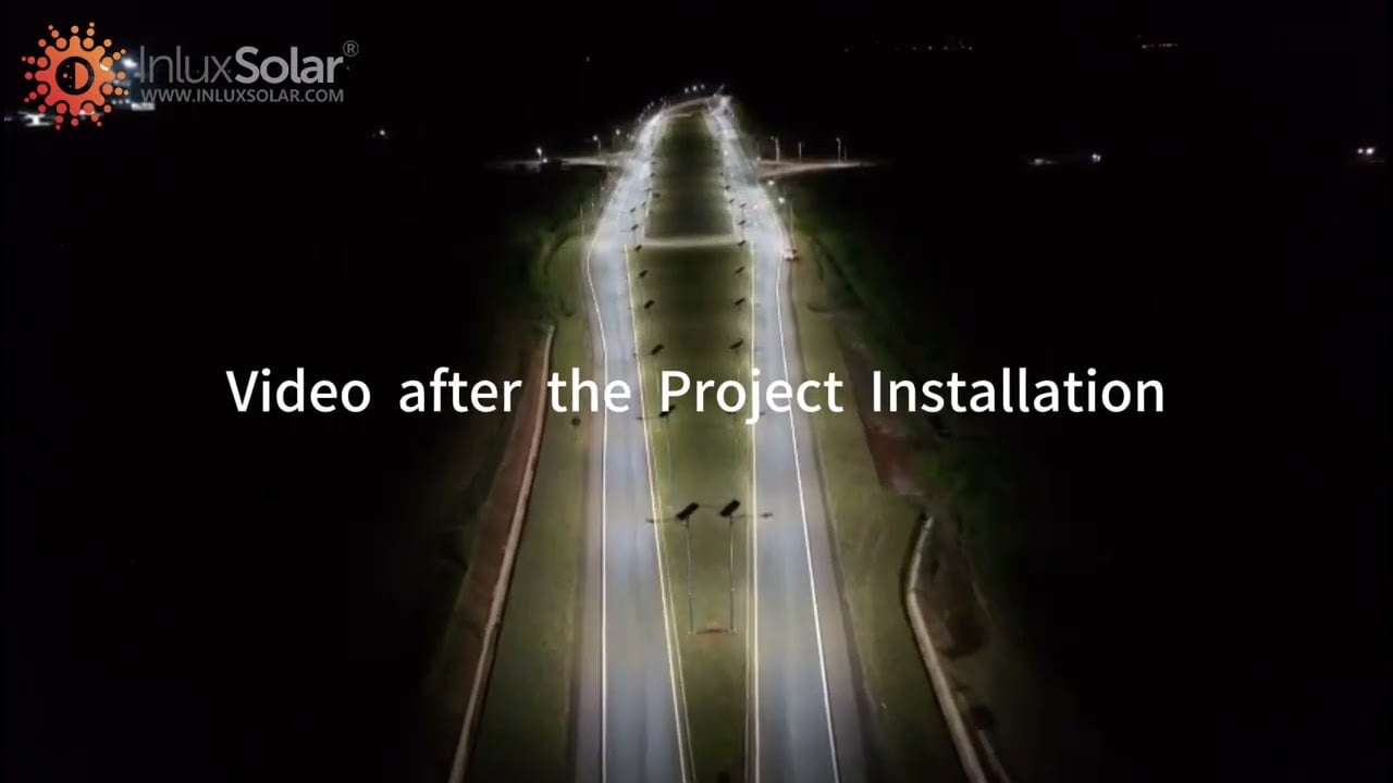 Inlux Solar|Projek Lampu Jalan Solar Uruguay — Reka Bentuk DIALux & Prestasi Malam