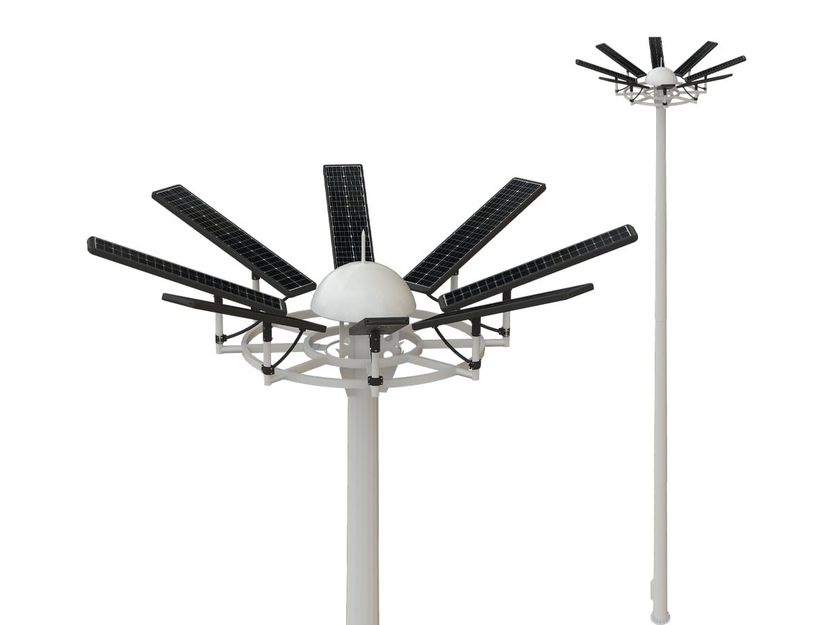 Integrated Solar Mast Light