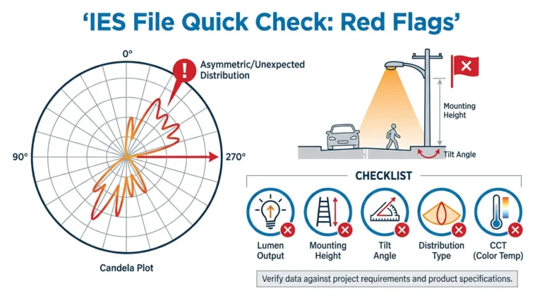 Cara membaca infografik tanda bahaya file IES