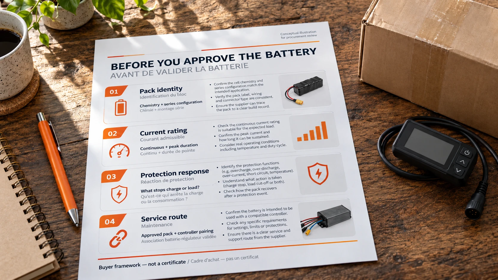 BMS purchase review covering pack identity, current duration, protection response and service compatibility