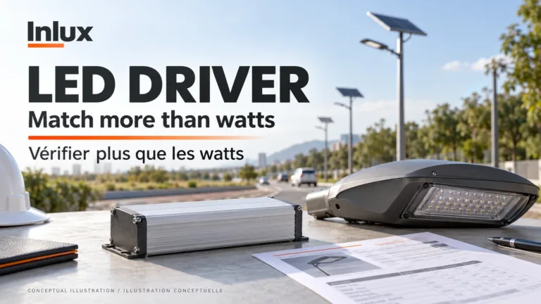 LED driver and specification review for an illustrative outdoor street-lighting project